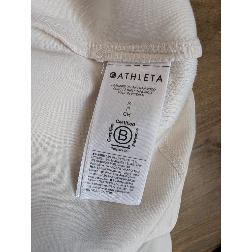 Athleta Cream Button-Front Crop Jacket - Picture 4 of 5